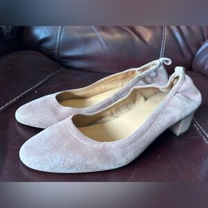 J Crew suede blush pink ballet heel Women's Shoes size 8
